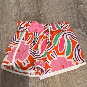 Diane Von Furstenberg Vibrant Floral Athletic Shorts